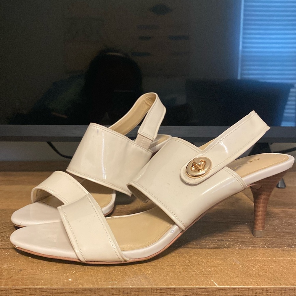 Beige Coach Heels